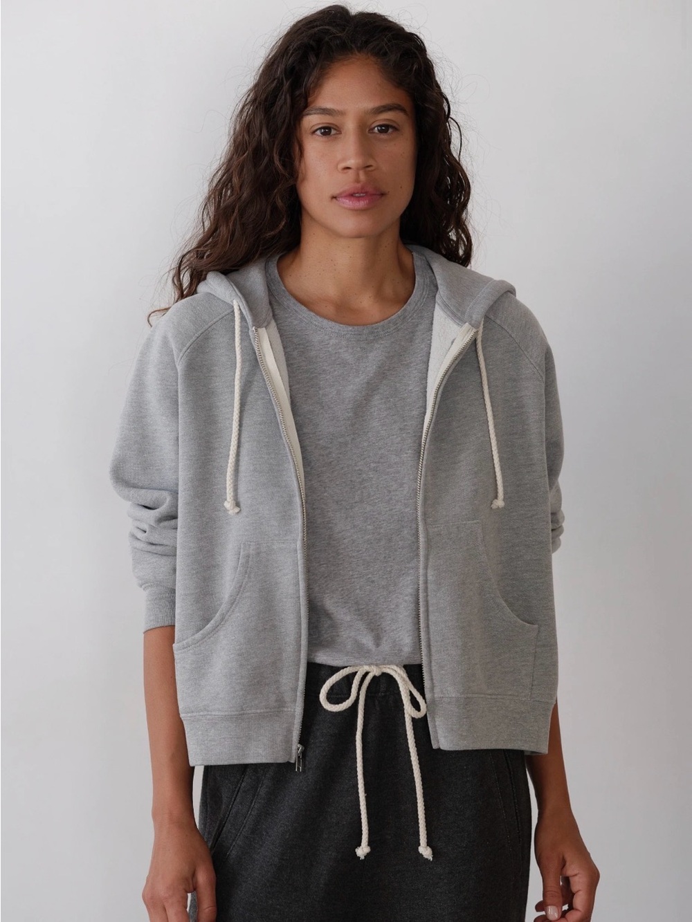 Donni. The eco-fleece zip up sweatshirt nwt size S in heather grey